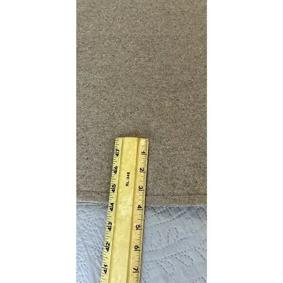 Lands End Sz XS ( 2-4) Brown Heathered wool silk blend 3/4 length slv maxi dress - Picture 10 of 10